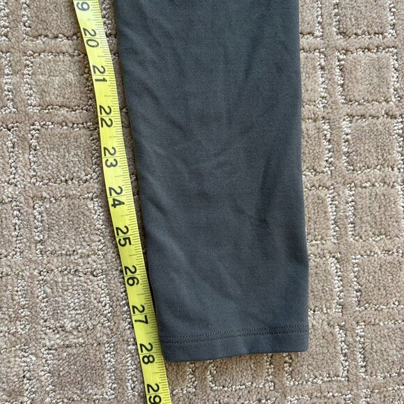 Solow Deconstructed Activewear Set Crop Top (XS) Leggings (S) Gray Green Ripped - Picture 9 of 10